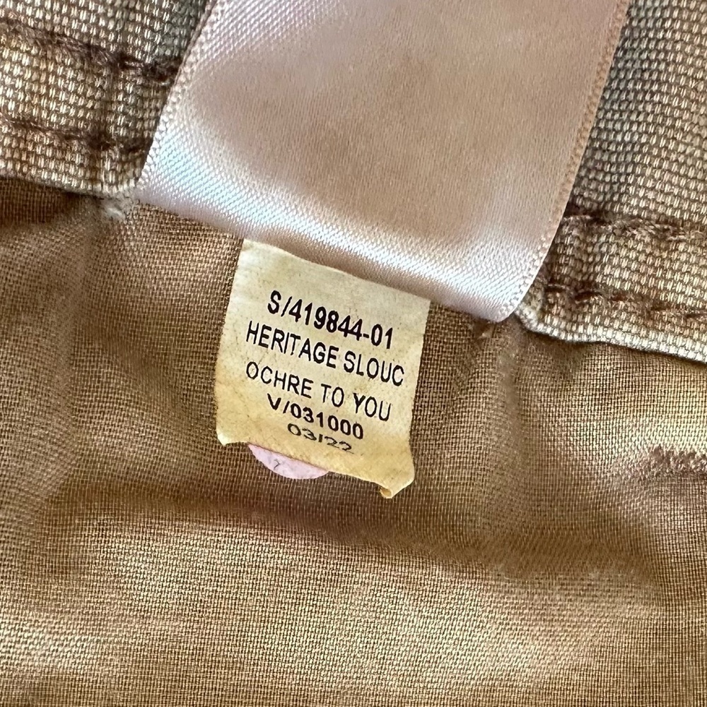 Old Navy Womens XL Workwear High Rise Cargo Slouchy Chino Pants Tan New - Picture 5 of 6